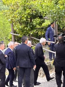 Il Presidente della Repubblica Sergio Mattarella in vista a Barbiana