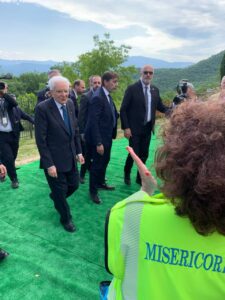 Il Presidente della Repubblica Sergio Mattarella in visita a Barbiana